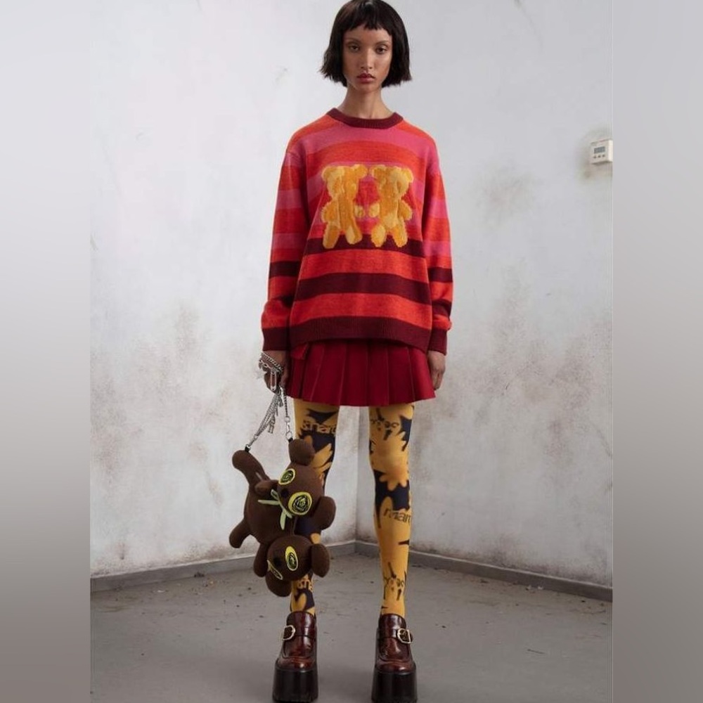 Heaven by Marc Jacobs Gradient Teddy Sweater NWT - Picture 3 of 14